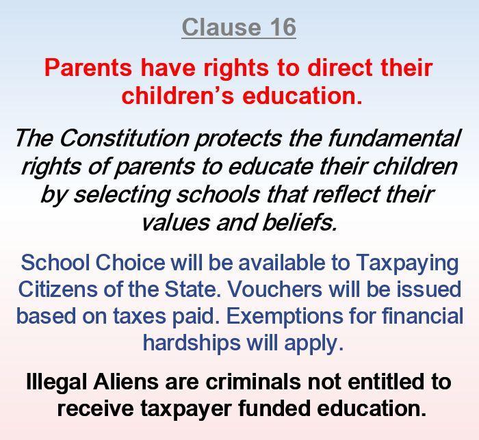 Parents have rights to direct their children’s education.