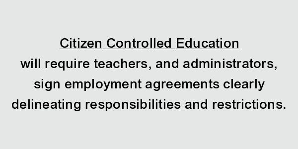 Citizen Controlled Education